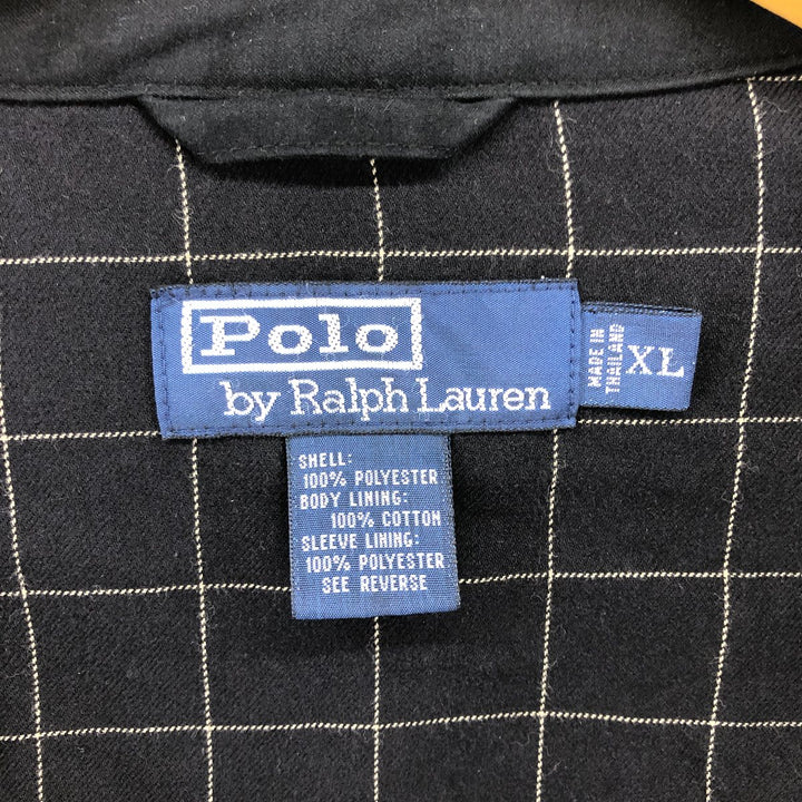 Ralph Lauren POLO by Ralph Lauren Swing Top Sports Jacket Men's XL polyester black type Vintage Second Hand
