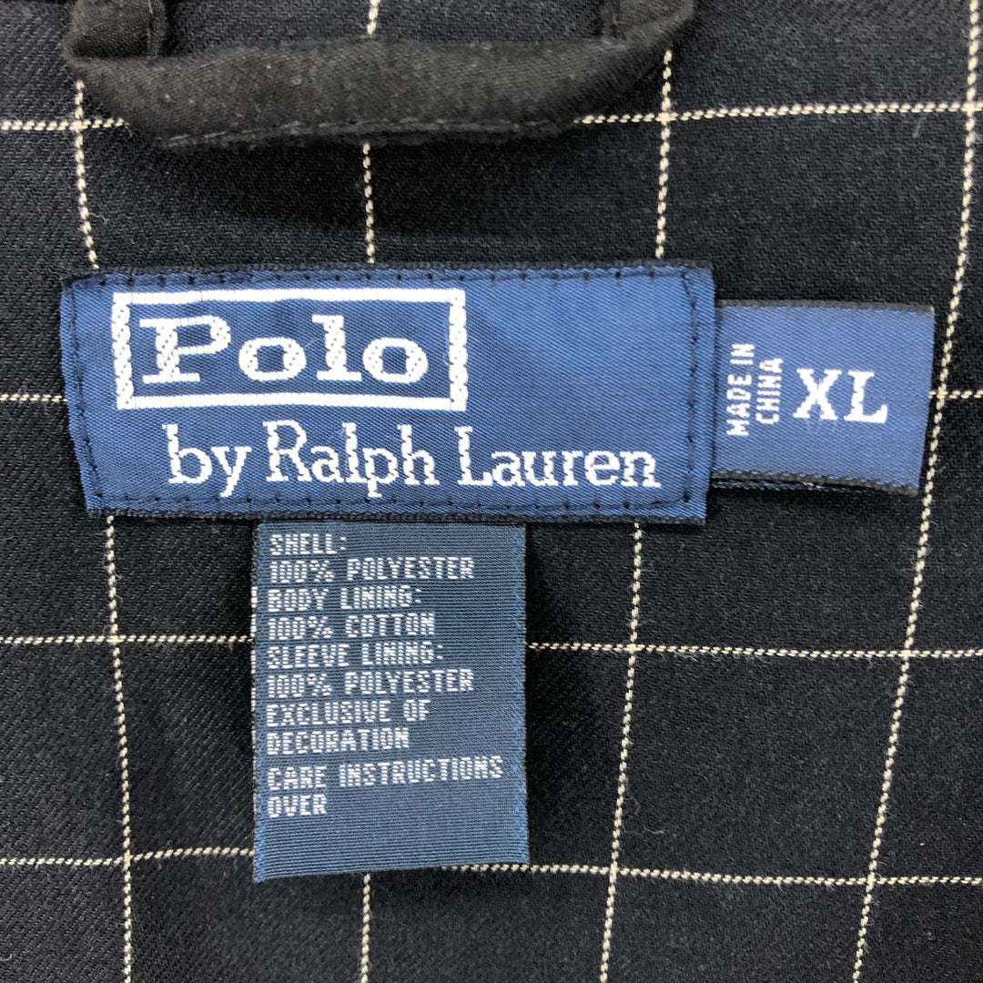 Ralph Lauren POLO by Ralph Lauren Swing Top Sports Jacket Men's XL polyester black type Vintage Second Hand