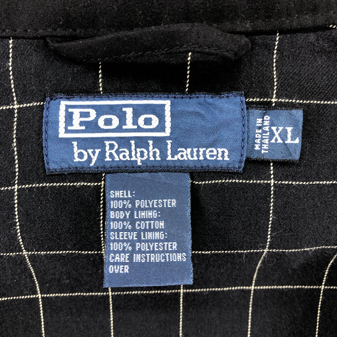 Ralph Lauren POLO by Ralph Lauren Swing Top Sports Jacket Men's XL polyester black type Vintage Second Hand