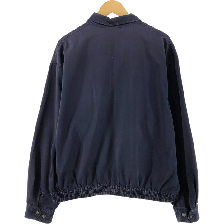Ralph Lauren POLO by Ralph Lauren Swing Top Sports Jacket Men's L size cotton navy blue type Vintage Second Hand