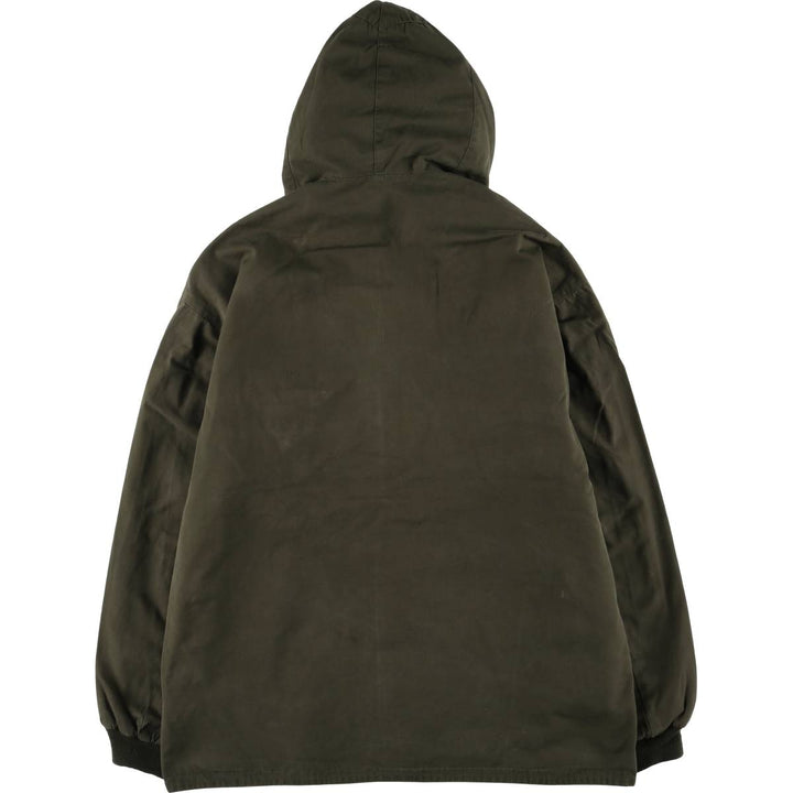Sporthaus Schuster hooded reversible zip-up jacket, men's XL, vintage unclear Khaki type Vintage Second Hand