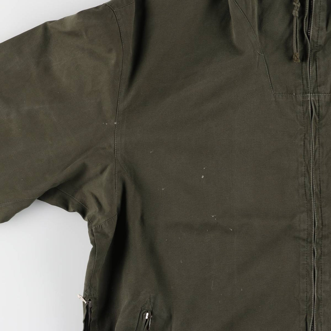 Sporthaus Schuster hooded reversible zip-up jacket, men's XL, vintage unclear Khaki type Vintage Second Hand