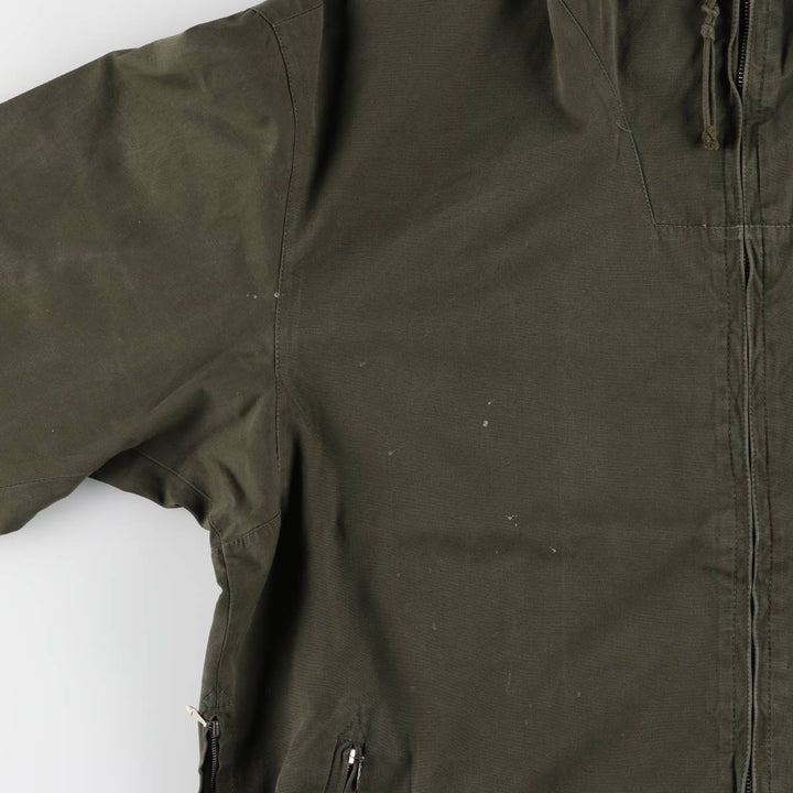 Sporthaus Schuster hooded reversible zip-up jacket, men's XL, vintage unclear Khaki type Vintage Second Hand