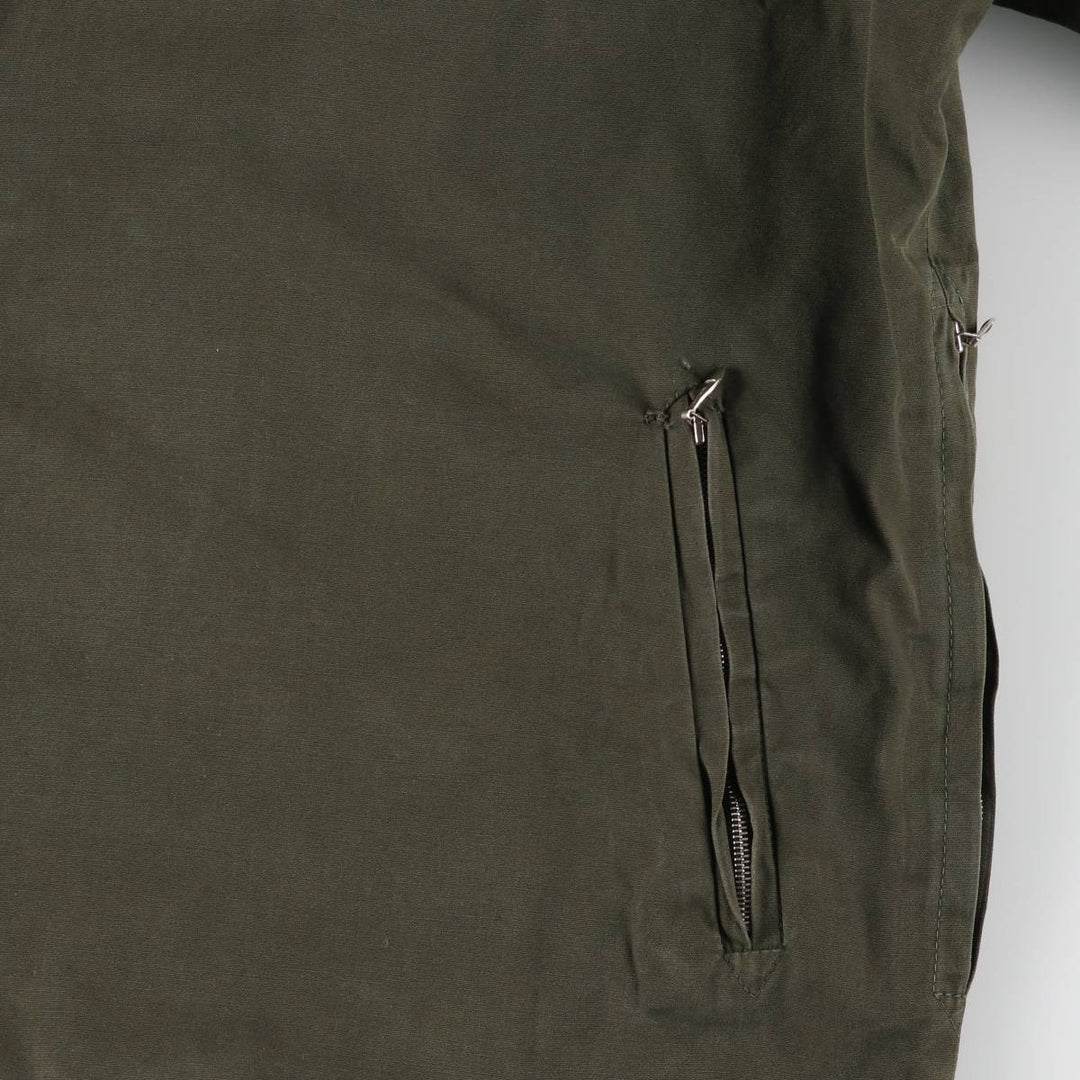 Sporthaus Schuster hooded reversible zip-up jacket, men's XL, vintage unclear Khaki type Vintage Second Hand