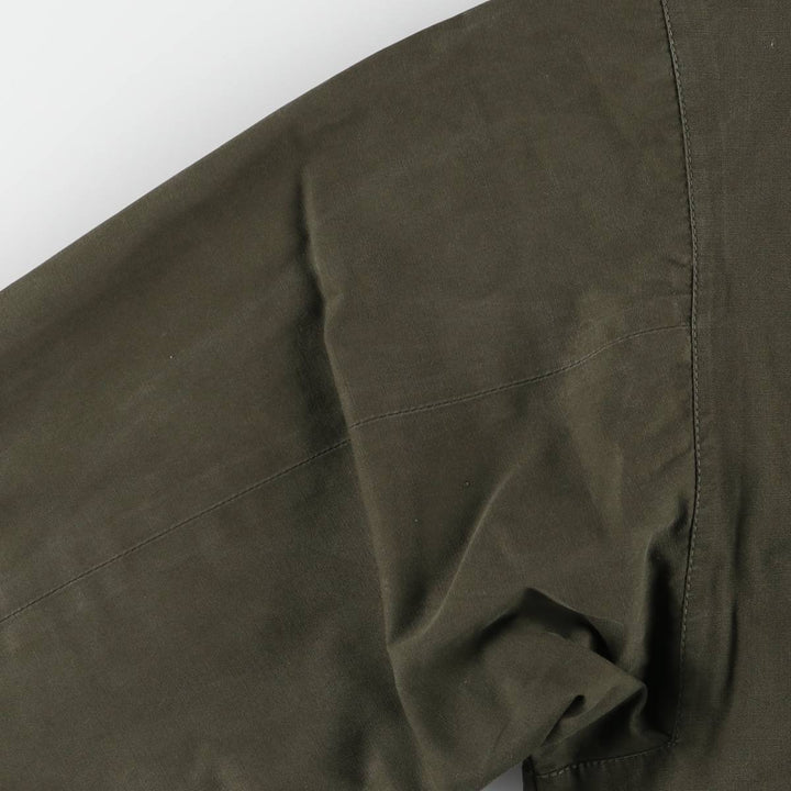 Sporthaus Schuster hooded reversible zip-up jacket, men's XL, vintage unclear Khaki type Vintage Second Hand