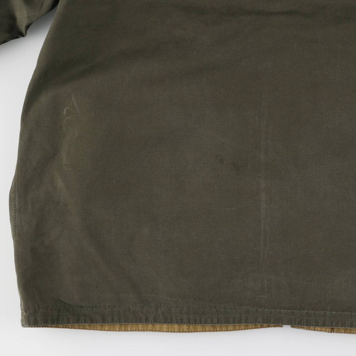 Sporthaus Schuster hooded reversible zip-up jacket, men's XL, vintage unclear Khaki type Vintage Second Hand
