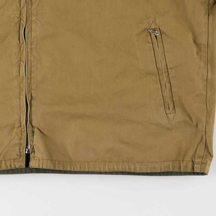 Sporthaus Schuster hooded reversible zip-up jacket, men's XL, vintage unclear Khaki type Vintage Second Hand