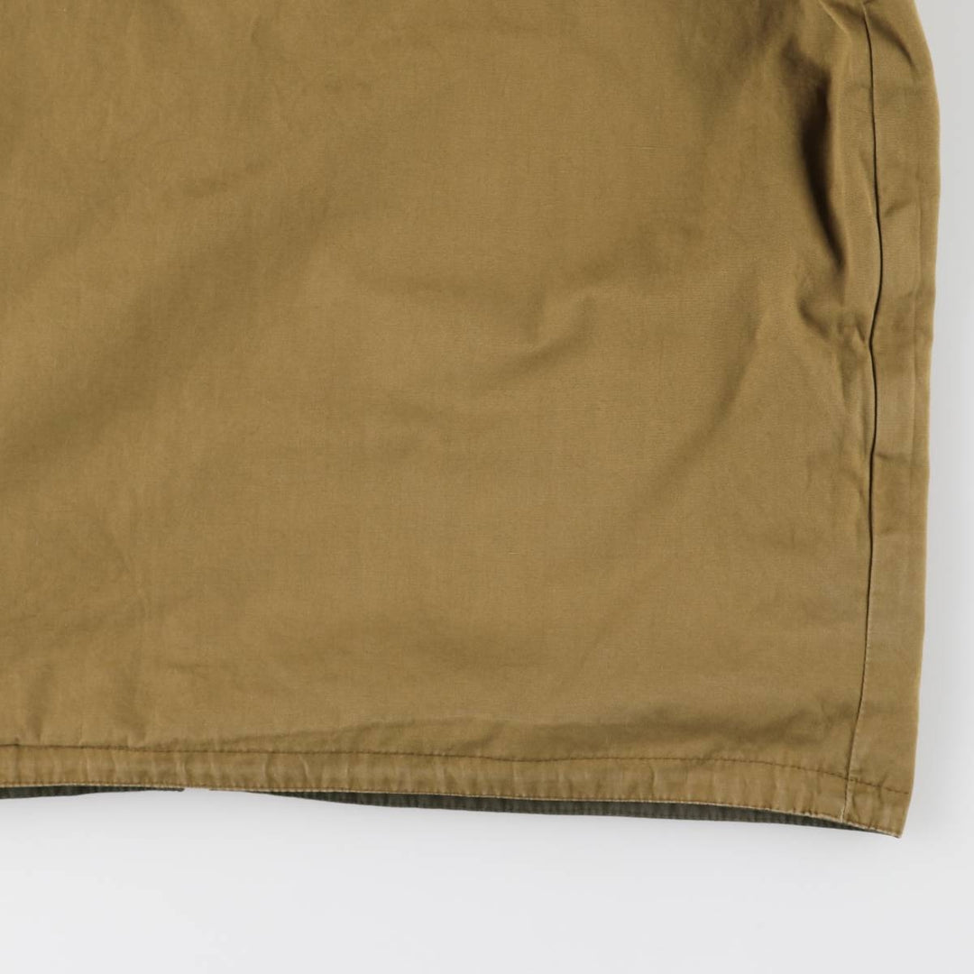 Sporthaus Schuster hooded reversible zip-up jacket, men's XL, vintage unclear Khaki type Vintage Second Hand