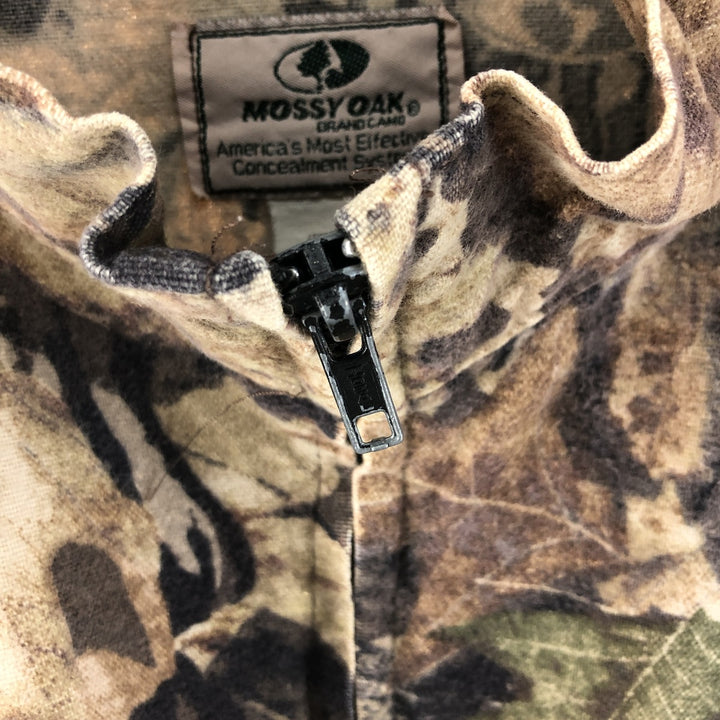 90s~ Mossy Oak Camouflage Pattern Real Tree Camo Cotton Blouson Made in USA Men's XL Vintage cotton Beige type Vintage Second Hand