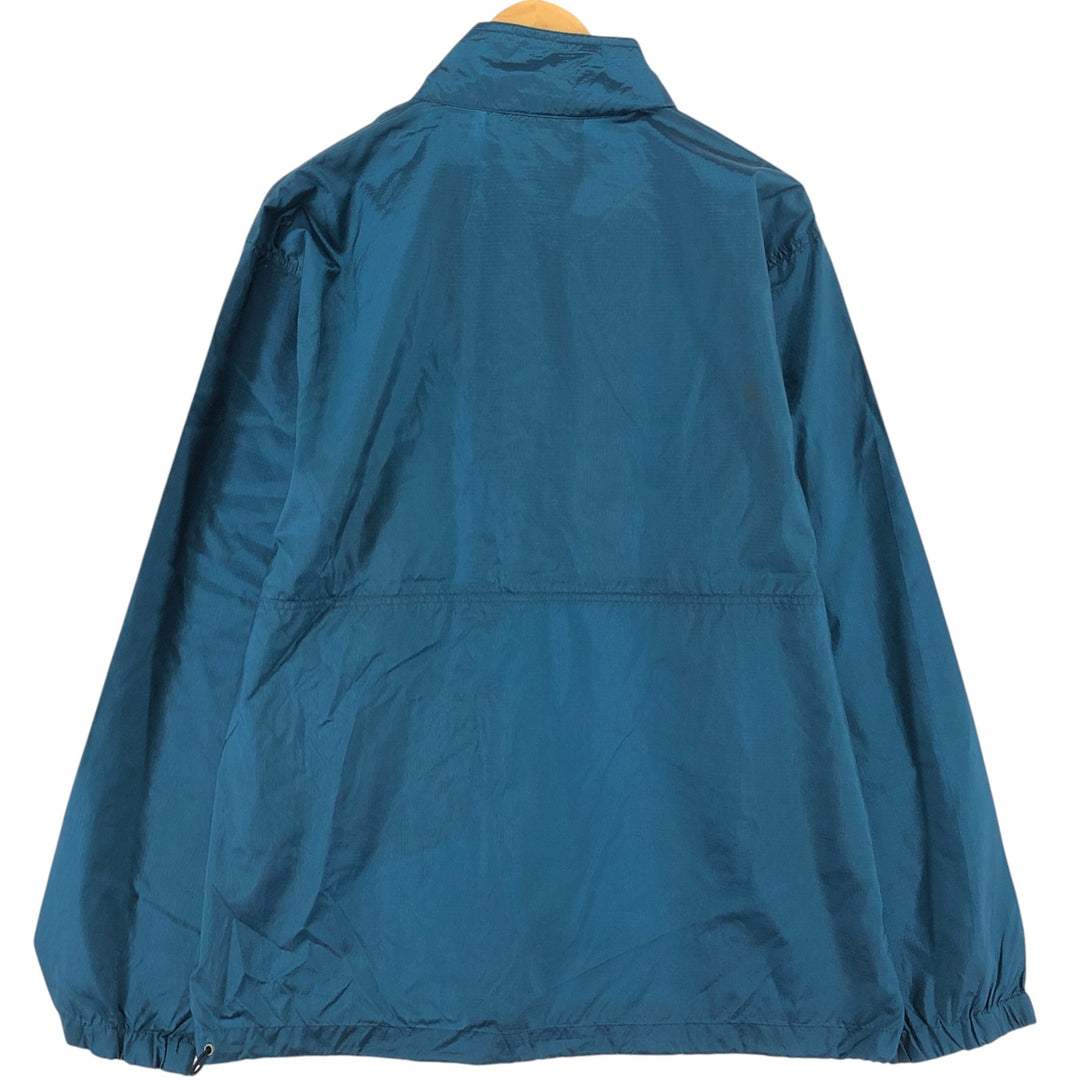 90'S Eddie Bauer Black Tag Ripstop Half Zip Nylon Pullover Men's M Nylon green type Vintage Second Hand
