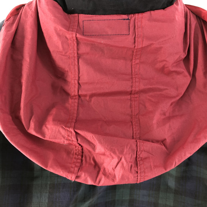 90'S Ralph Lauren CHAPS Check Pattern Anorak Jacket Men's L size Vintage cotton Green type dark green Vintage Second Hand