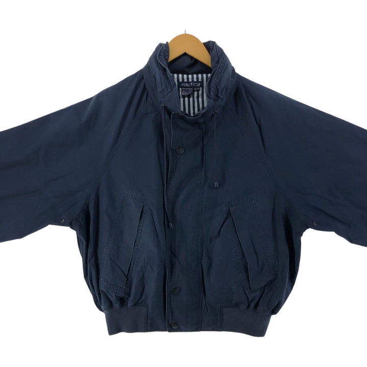 90'S NAUTICA Cotton Jacket, Men's XL Size, Vintage cotton navy blue type Vintage Second Hand