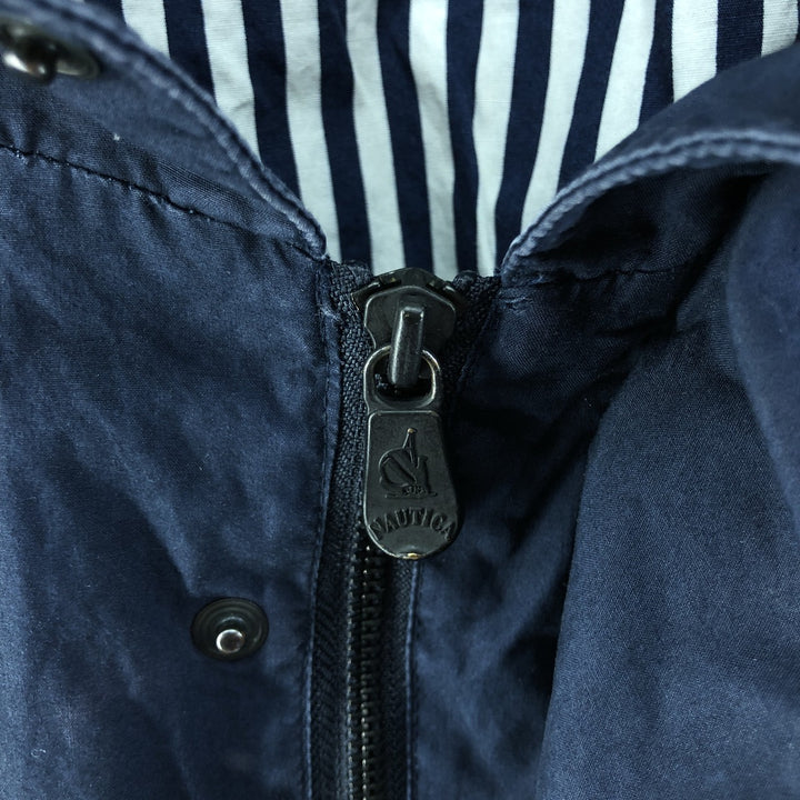 90'S NAUTICA Cotton Jacket, Men's XL Size, Vintage cotton navy blue type Vintage Second Hand