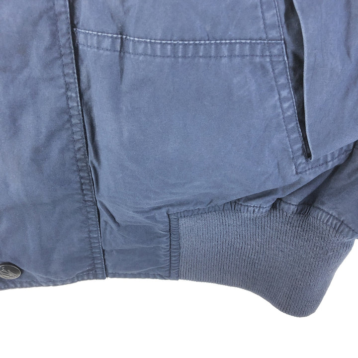 90'S NAUTICA Cotton Jacket, Men's XL Size, Vintage cotton navy blue type Vintage Second Hand