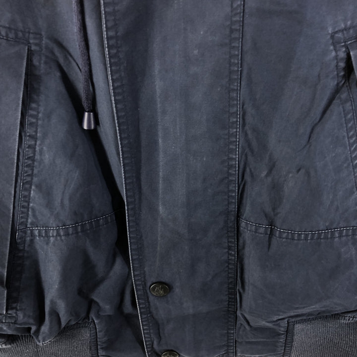 90'S NAUTICA Cotton Jacket, Men's XL Size, Vintage cotton navy blue type Vintage Second Hand