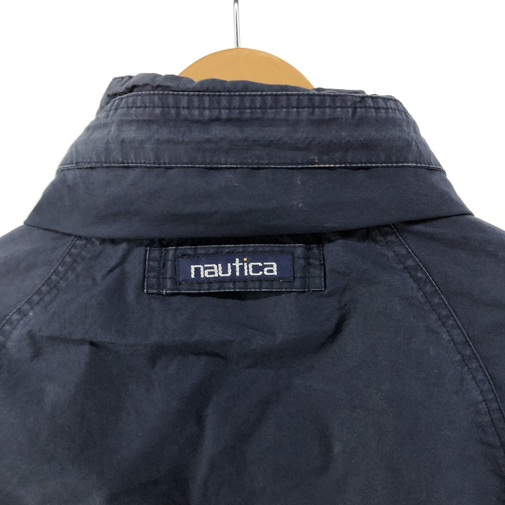 90'S NAUTICA Cotton Jacket, Men's XL Size, Vintage cotton navy blue type Vintage Second Hand