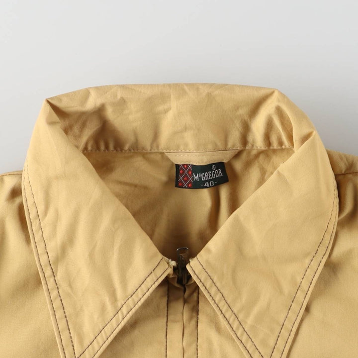 70'S McGREGOR Drizzler Jacket, Cotton Jacket, Men's M Size, Vintage unknown yellow type Vintage Second Hand