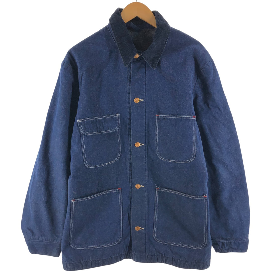 Vintage 70'S Wrangler denim coveralls, men's size L cotton blue type Vintage Second Hand