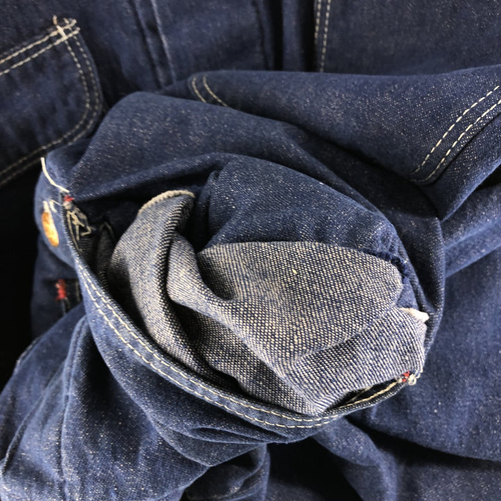 Vintage 70'S Wrangler denim coveralls, men's size L cotton blue type Vintage Second Hand