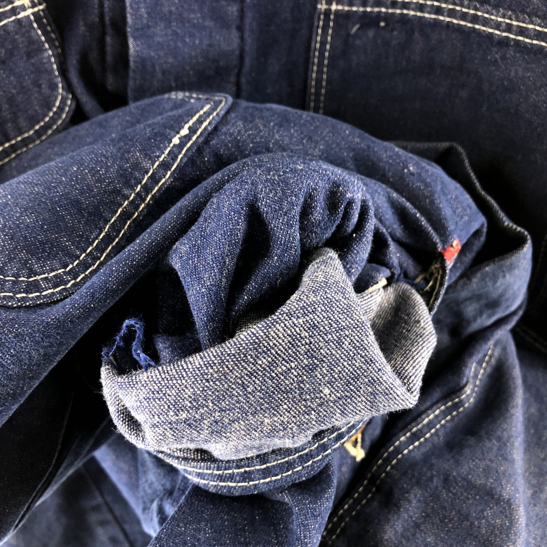 Vintage 70'S Wrangler denim coveralls, men's size L cotton blue type Vintage Second Hand