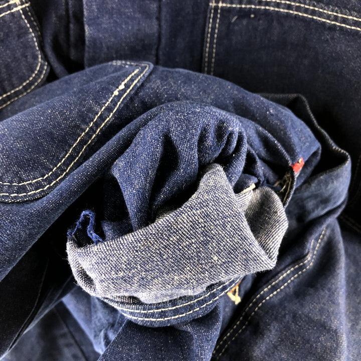 Vintage 70'S Wrangler denim coveralls, men's size L cotton blue type Vintage Second Hand