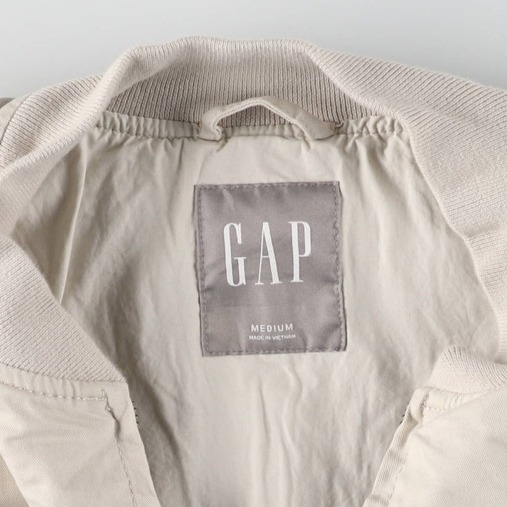 GAP Cotton Blouson, Men's M Size cotton white type Vintage Second Hand