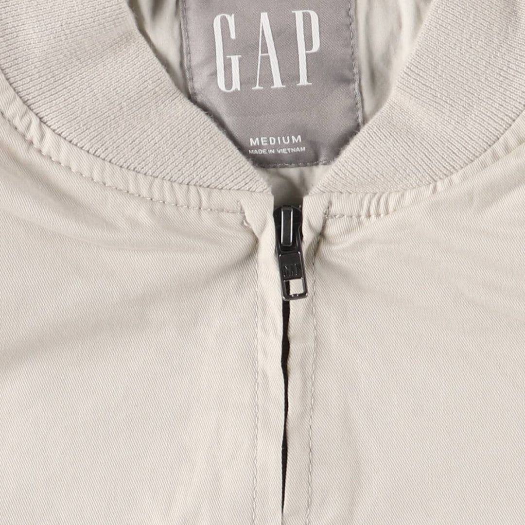 GAP Cotton Blouson, Men's M Size cotton white type Vintage Second Hand