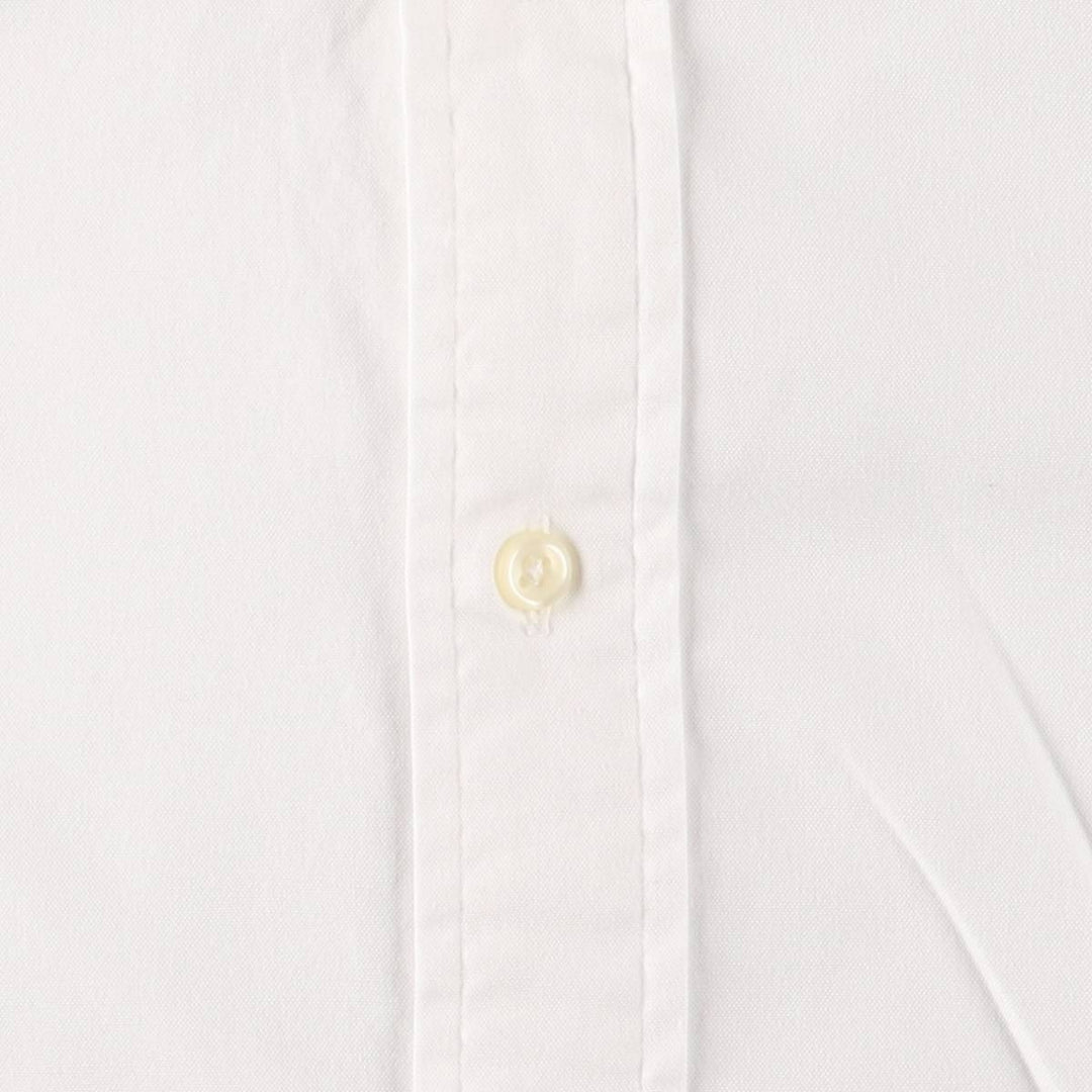 Ralph Lauren YARMOUTH long sleeve button down shirt, men's size L cotton white type Vintage Second Hand
