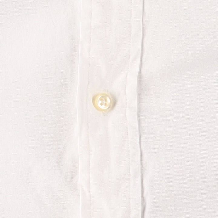 Ralph Lauren YARMOUTH long sleeve button down shirt, men's size L cotton white type Vintage Second Hand