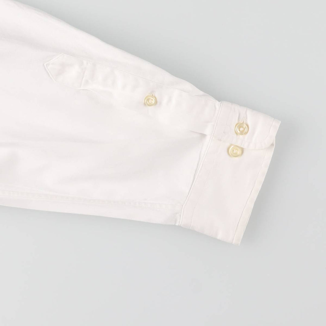 Ralph Lauren YARMOUTH long sleeve button down shirt, men's size L cotton white type Vintage Second Hand