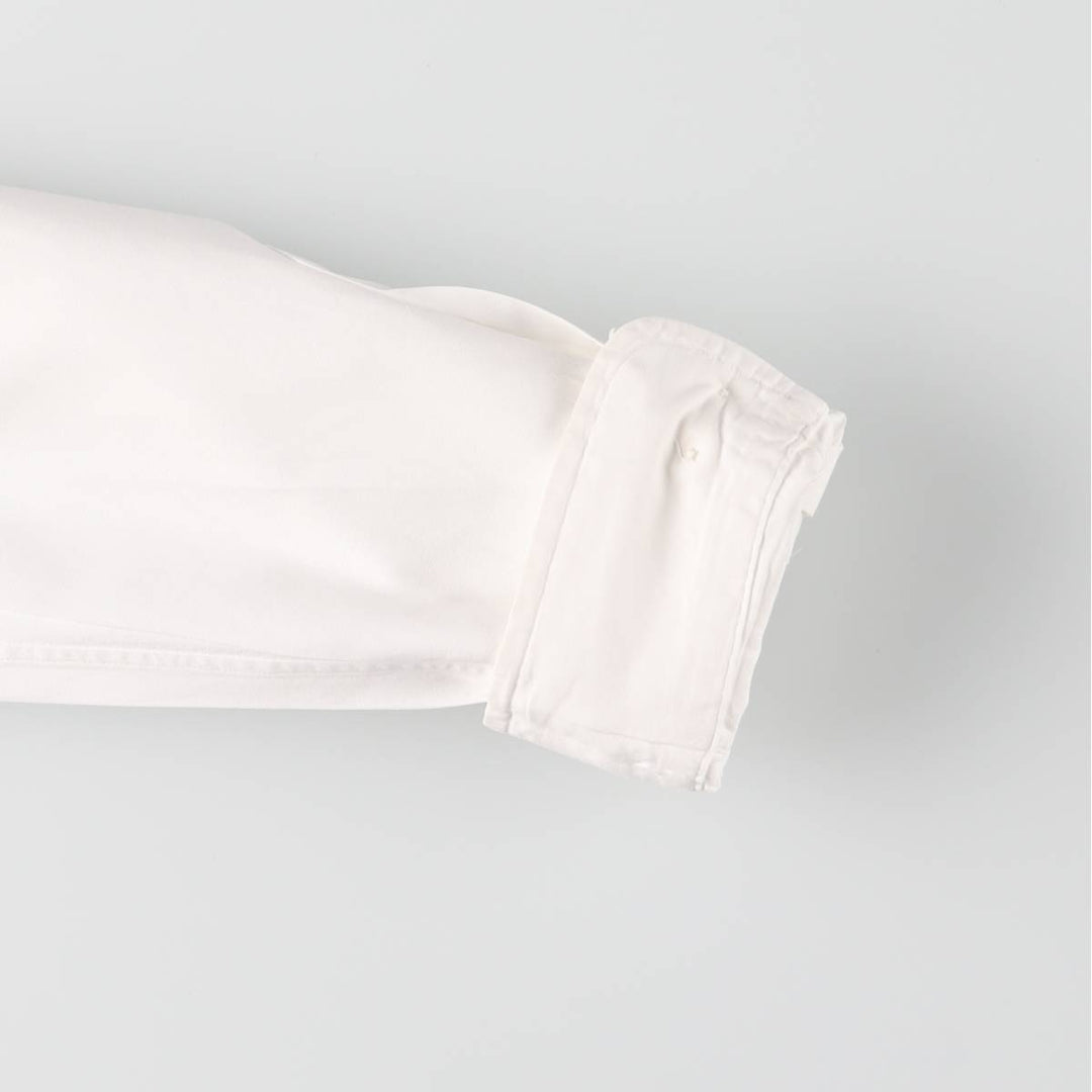 Ralph Lauren YARMOUTH long sleeve button down shirt, men's size L cotton white type Vintage Second Hand