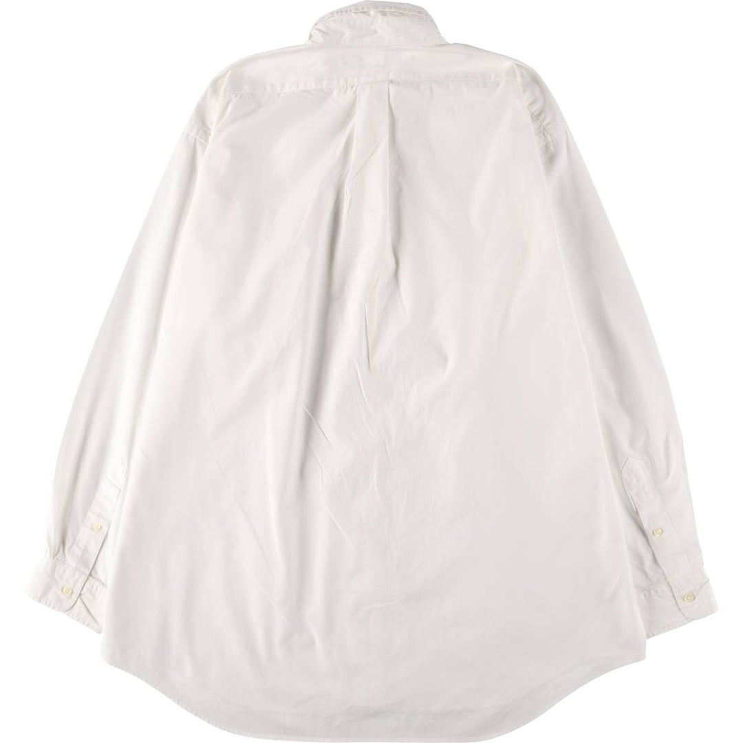 Ralph Lauren long sleeve button down shirt, men's size L cotton white type Vintage Second Hand
