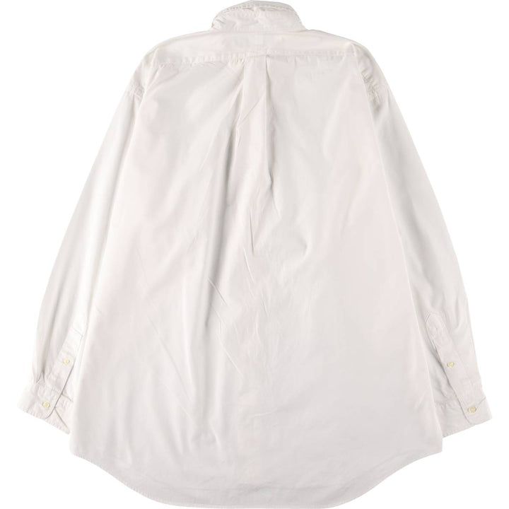 Ralph Lauren long sleeve button down shirt, men's size L cotton white type Vintage Second Hand