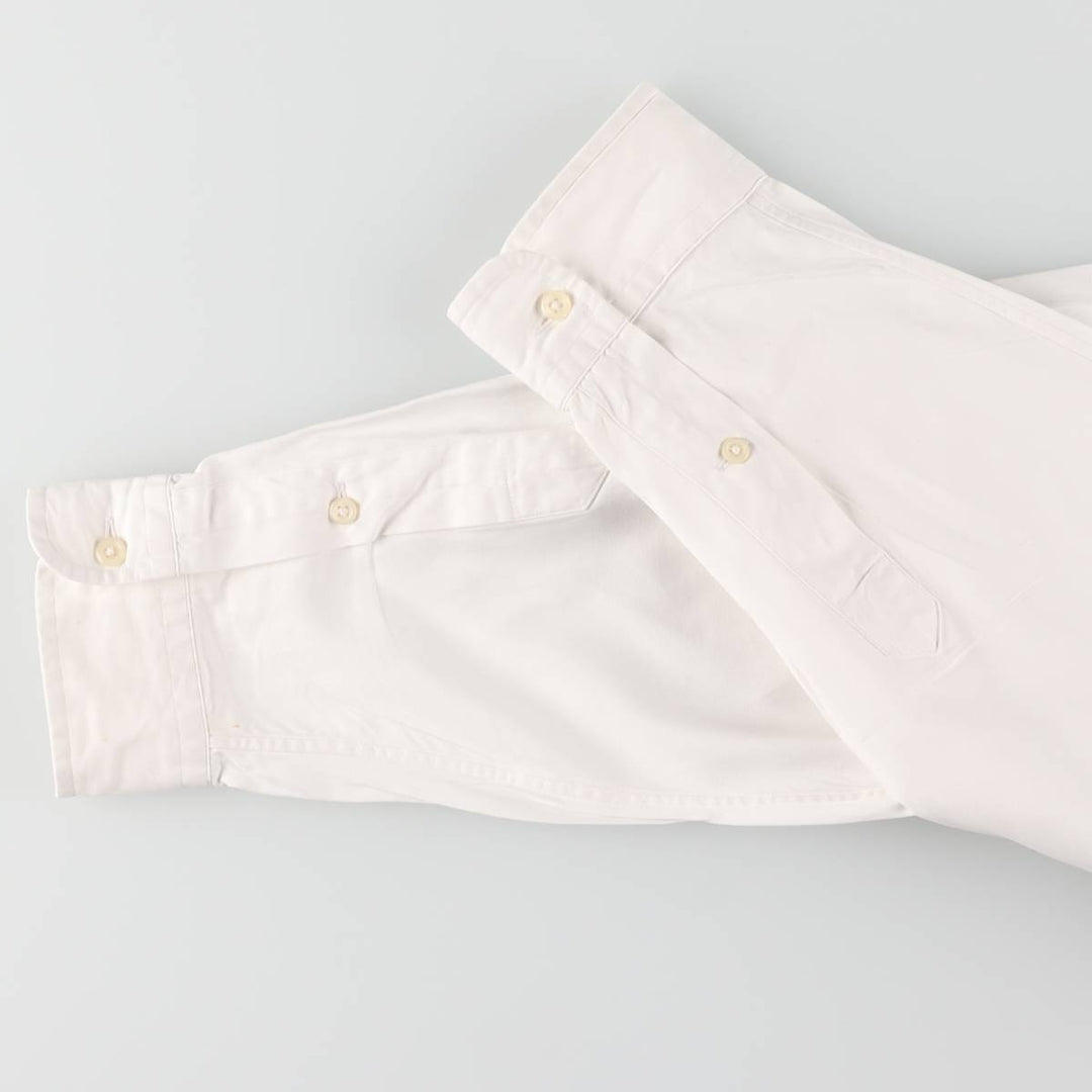 Ralph Lauren YARMOUTH long sleeve button down shirt, men's XL size cotton white type Vintage Second Hand