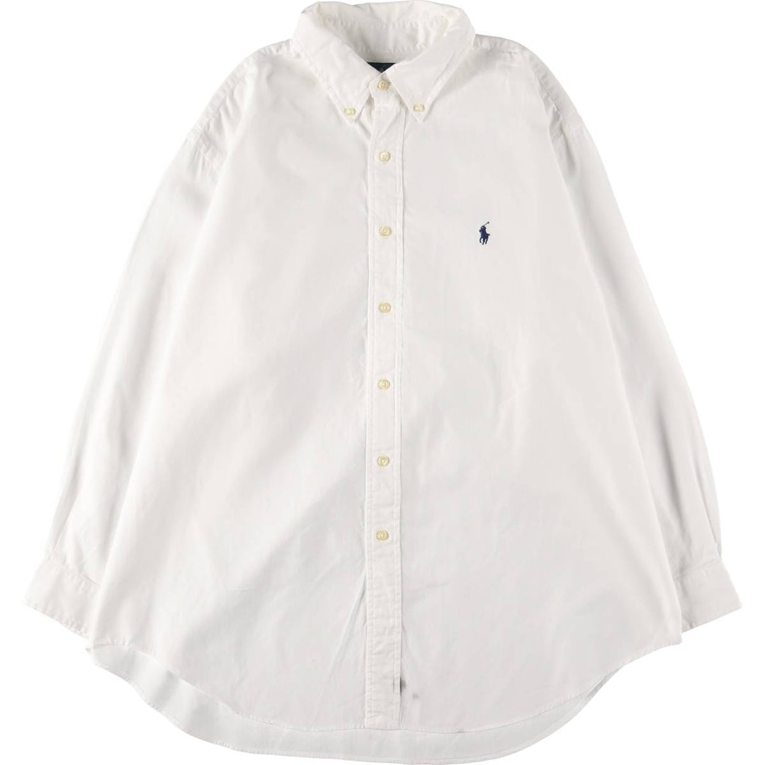Ralph Lauren CUSTOM FIT long sleeve button down shirt 17 1 cotton white type Vintage Second Hand
