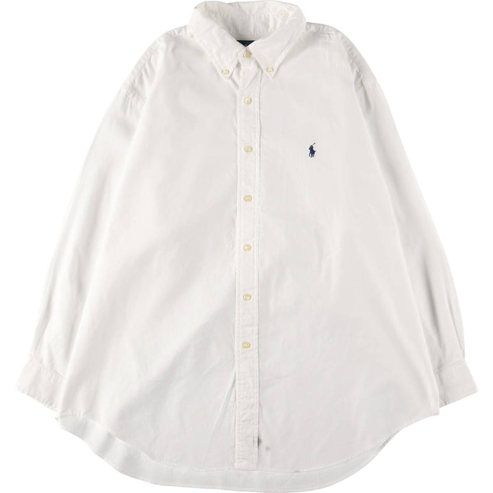 Ralph Lauren CUSTOM FIT long sleeve button down shirt 17 1 cotton white type Vintage Second Hand