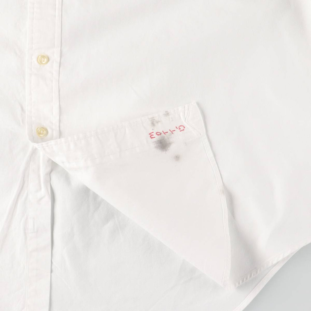 Ralph Lauren CUSTOM FIT long sleeve button down shirt 17 1 cotton white type Vintage Second Hand
