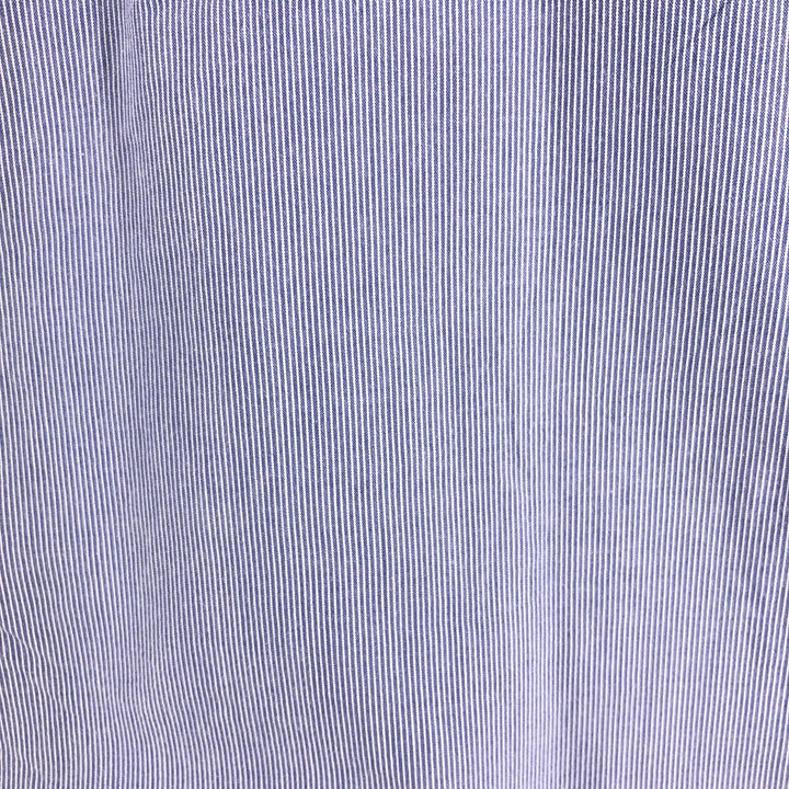 Ralph Lauren YARMOUTH Long Sleeve Button-Down Striped Shirt, Men's Size L cotton blue type Vintage Second Hand
