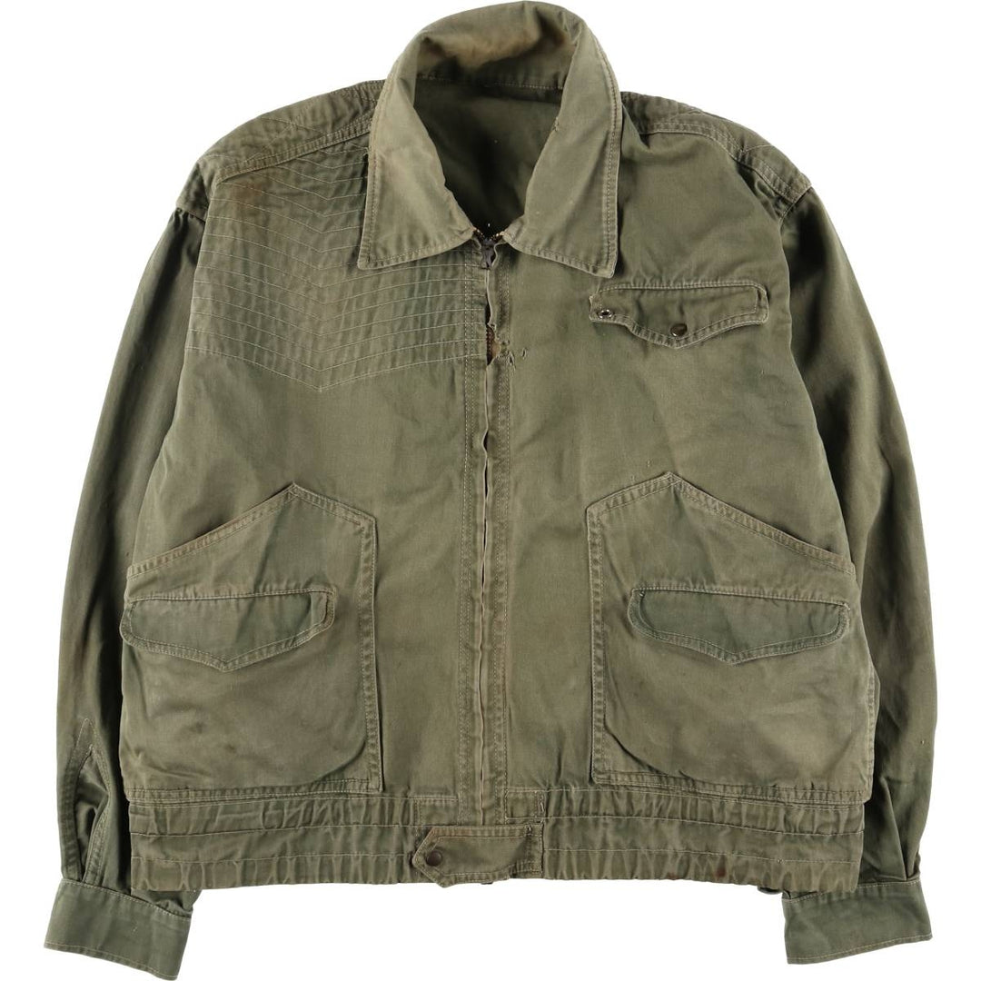 60'S Vintage Hunting Jacket, Men's XL unclear Khaki type sage green Vintage Second Hand