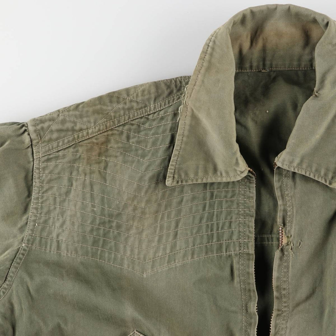 60'S Vintage Hunting Jacket, Men's XL unclear Khaki type sage green Vintage Second Hand