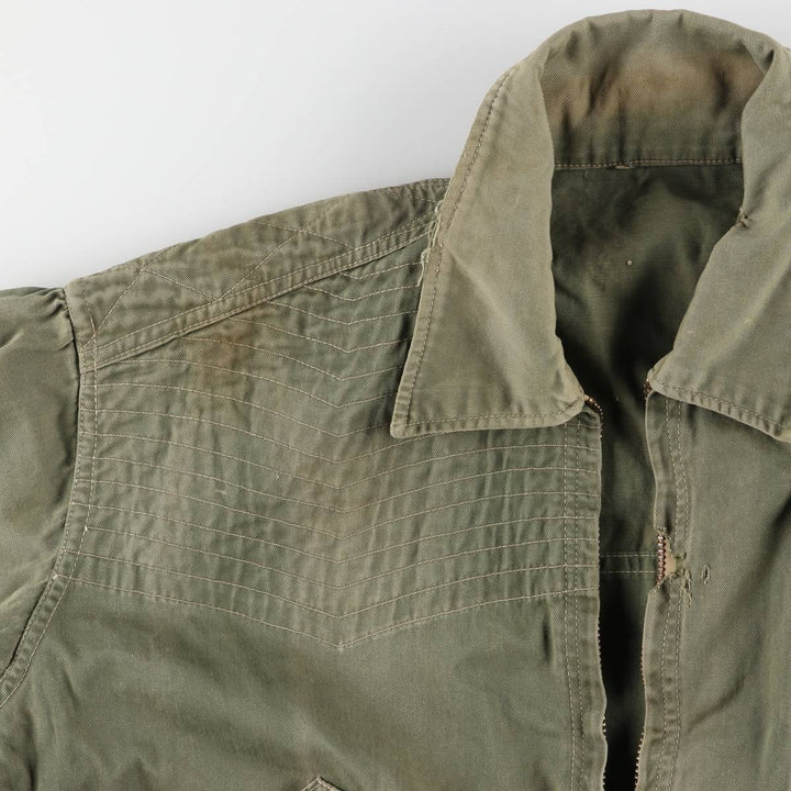 60'S Vintage Hunting Jacket, Men's XL unclear Khaki type sage green Vintage Second Hand