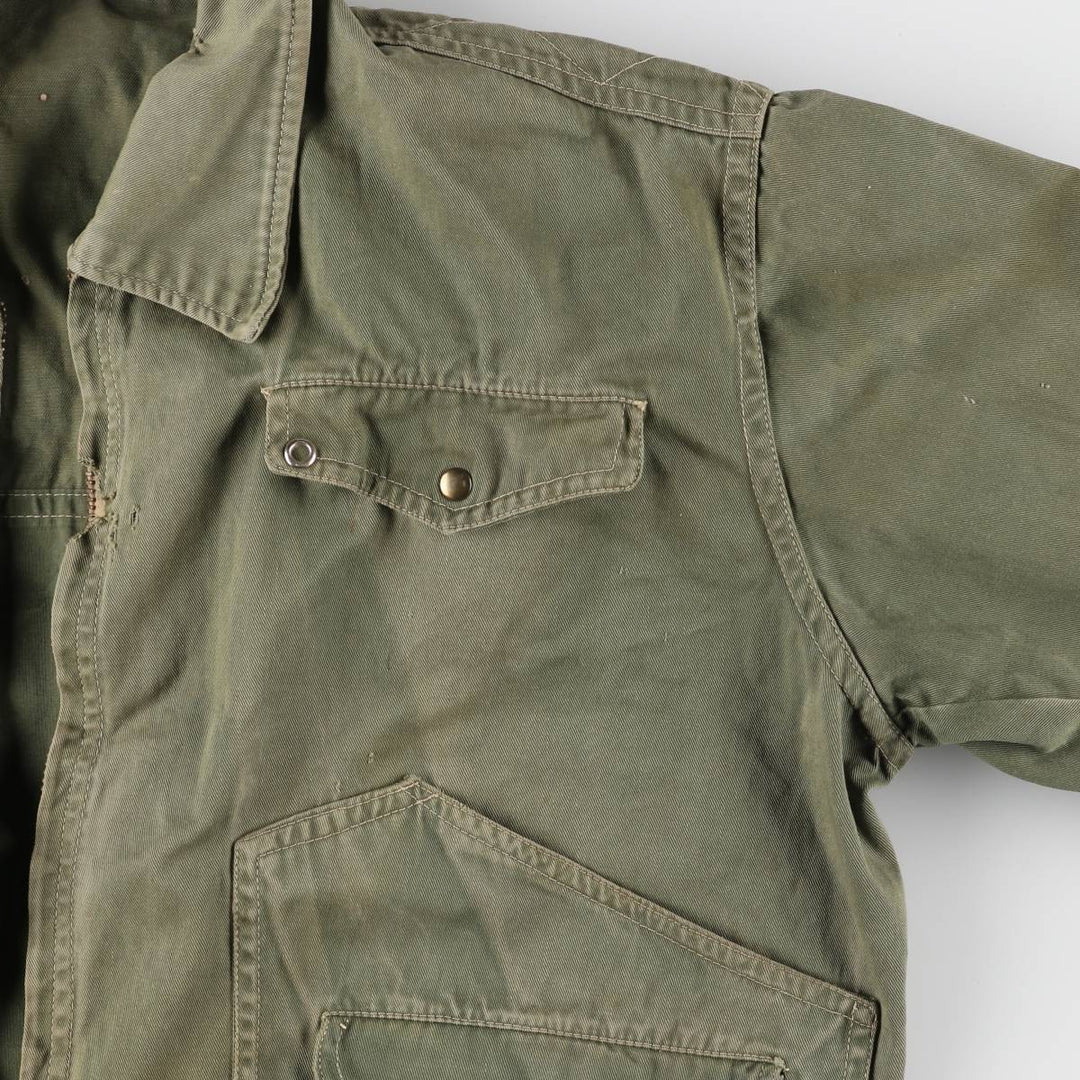 60'S Vintage Hunting Jacket, Men's XL unclear Khaki type sage green Vintage Second Hand