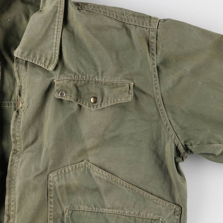 60'S Vintage Hunting Jacket, Men's XL unclear Khaki type sage green Vintage Second Hand