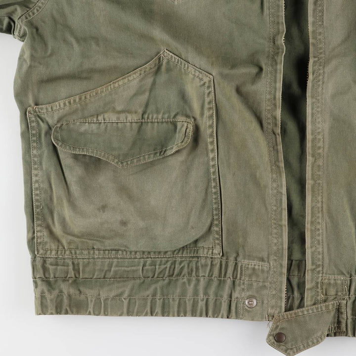 60'S Vintage Hunting Jacket, Men's XL unclear Khaki type sage green Vintage Second Hand