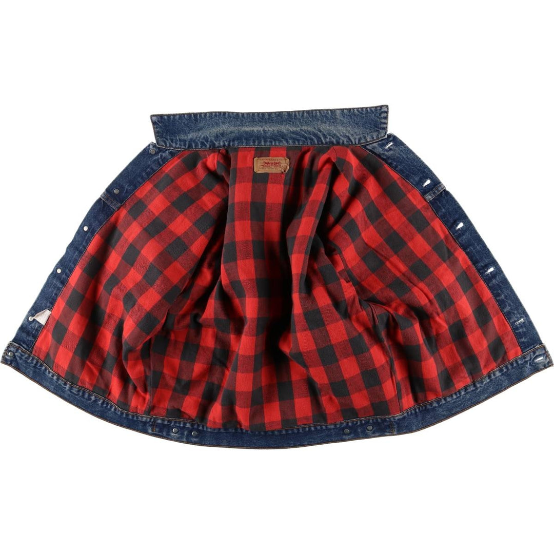 90'S Levi's 70417-0814 denim jacket, denim jacket, made in USA, men's size L, vintage cotton blue type Vintage Second Hand