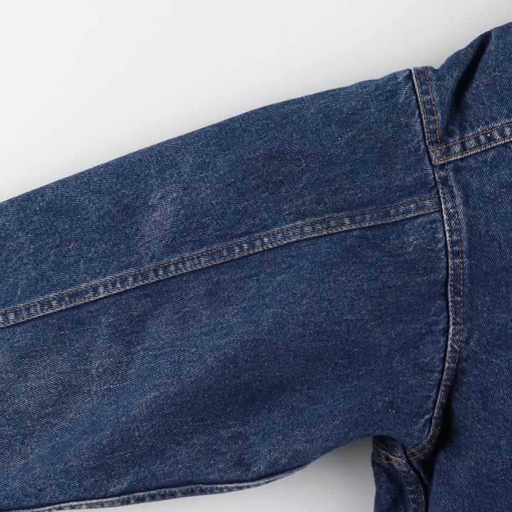 90'S Levi's 70417-0814 denim jacket, denim jacket, made in USA, men's size L, vintage cotton blue type Vintage Second Hand