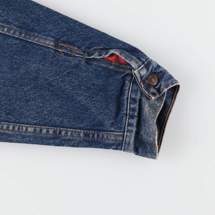90'S Levi's 70417-0814 denim jacket, denim jacket, made in USA, men's size L, vintage cotton blue type Vintage Second Hand