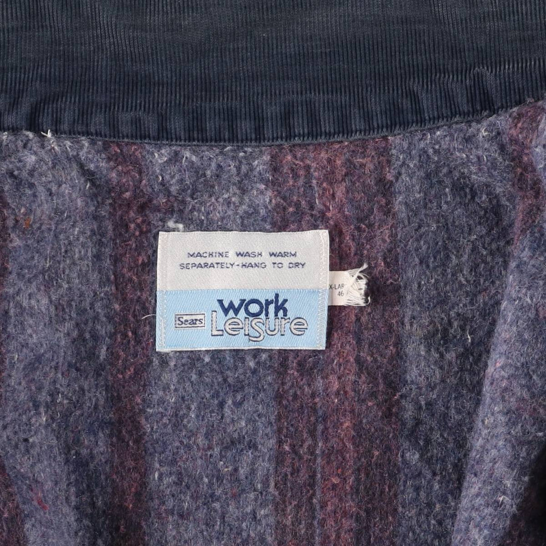 70'S Sears WORK LEISURE denim coveralls, men's XL size, vintage unknown blue type Vintage Second Hand