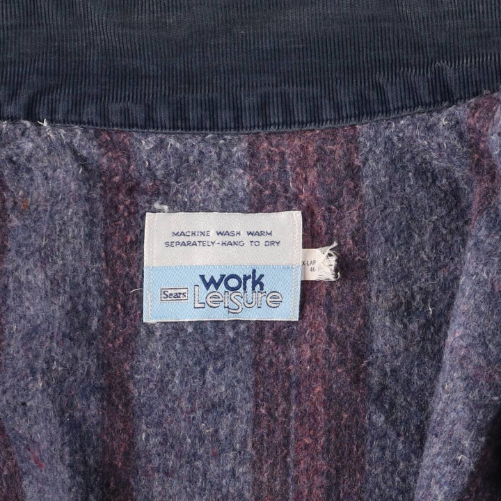 70'S Sears WORK LEISURE denim coveralls, men's XL size, vintage unknown blue type Vintage Second Hand