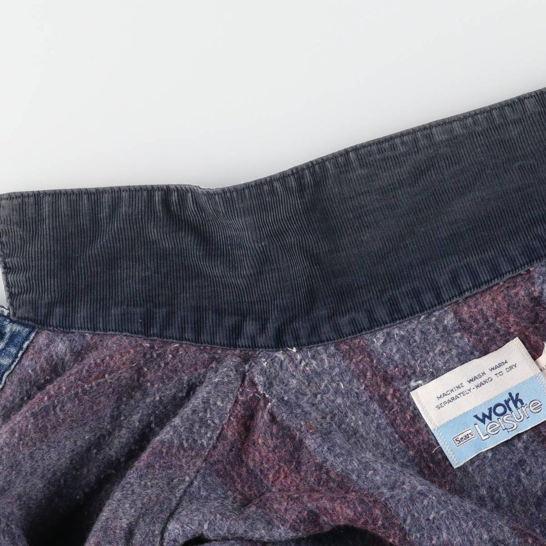 70'S Sears WORK LEISURE denim coveralls, men's XL size, vintage unknown blue type Vintage Second Hand